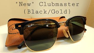 RayBan RB 4416 New Clubmaster Black on Gold Unboxing and Comparison [upl. by Jay]