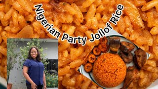 Simple and Delicious Way to Prepare Party Jollof Rice  Nigerian Jollof [upl. by Berriman275]