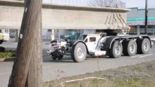 V VanDyke steer trailer w concrete girder  Buss Bilt [upl. by Enitsirhc]