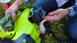 Ryobi 2 cycle gas jet fan blower review [upl. by Siclari305]