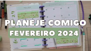 Planejamento de Fevereiro 2024 l Planner do Caderno inteligente [upl. by Ameerak]