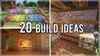 20 Minecraft Build Ideas For When Youre Bored [upl. by Aivat212]