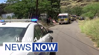 HFD investigating cause of large property fire in Waianae [upl. by Margette991]