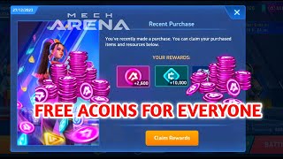 Free Acoins To All 😍 Mech Arena Expire January 12 Collect Daily For 16Days [upl. by Netsrijk]