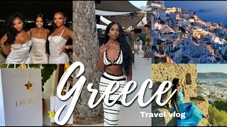 GREECE TRAVEL VLOG ATHENS SANTORINI amp MYKONOS LUXURY VILLAS EURO SUMMER BEACH CLUBS  MORE [upl. by Delainey]