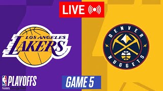 NBA LIVE Denver Nuggets vs Los Angeles Lakers GAME 5 LIVE  April 30 2024  NBA Playoffs 2K24 [upl. by Sylera]