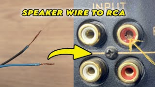 How to Connect Speaker Wire to RCA Plug  3 Ways [upl. by Alicsirp439]