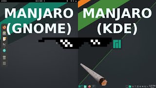 Manjaro Gnome vs Manjaro KDE [upl. by Fleisig54]