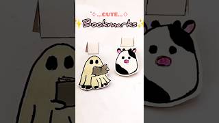 Cute bookmark👻🐮 shortsviralpapercraftcutebookmarkbookmarkbookmarkideaseasybookmarks [upl. by Poole]