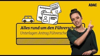 Führerschein beantragen  diese Unterlagen braucht ihr  ADAC [upl. by Izaak]