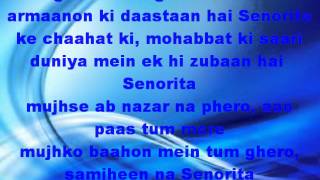 Senorita  Zindagi Na Milegi Dobara Lyrics [upl. by Ahsiekat]