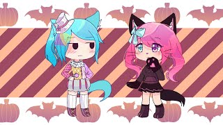 Happy Halloween meme 🎃  gacha club flipaclip  gift for the cake factory tysm for 90K [upl. by Sean]