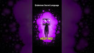 Enderman Secret Language shorts [upl. by Close]