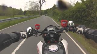 Ducati Hypermotard vs Triumph Speed Triple [upl. by Htez]