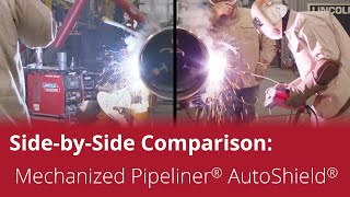 Lincoln Electric’s Mechanized Pipeliner® AutoShield®  Side by Side Comparison [upl. by Revolc]