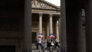 Olympic Flame Relay at the Pantheon • BTS [upl. by Tompkins]