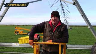 Hydralada Elevating Work Platforms A GameChanger for Pivot Irrigator Service [upl. by Knox]