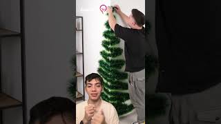 Como fazer uma arvore de natal 🎄💡 DecoraçãoDeNatal ÁrvoreSimples DicasCriativas natal dicas [upl. by Durman243]