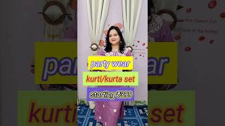 party wear kurtikurta set shorts libas kurtapalazzoset [upl. by Notneiuq155]