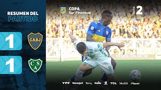 BOCA 1  1 SARMIENTO I Resumen del partido I CopaSurFinanzas 2024 [upl. by Analram]