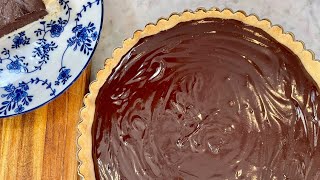 Spiced Chocolate Tart with Shortbread Crust [upl. by Derayne958]