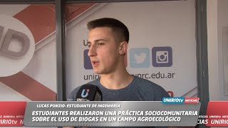 ESTUDIANTES REALIZARON UNA PRÁCTICA SOCIOCOMUNITARIA SOBRE EL USO DE BIOGAS [upl. by Faria]