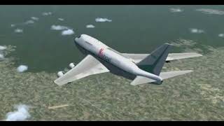 Lifeboat Airlines Flight 27B  Crash Animation [upl. by Urien660]