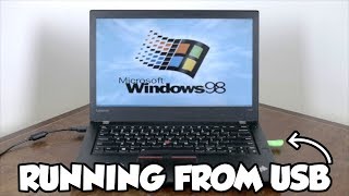 Installing Windows 98 on a Modern Laptop [upl. by Colwin]