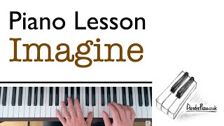 Imagine John Lennon  Piano Lesson [upl. by Elery460]