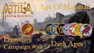 Total War Attila  Age of Majorian 30  Legendary Campaign  60  The Empire Strikes Back [upl. by Colon]