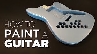 How To Spray Paint A Guitar  Start to Finish [upl. by Nicolette]