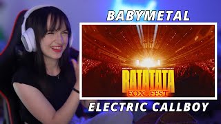 BABYMETAL x ElectricCallboy  RATATATA OFFICIAL Live Music Video FOXFEST  First Time Reaction [upl. by Concordia]