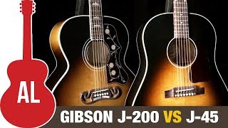 J200 vs J45  Whats the Best Gibson Acoustic [upl. by Eilis]