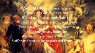 Catholic Prayers  Anima Christi English [upl. by Conias]