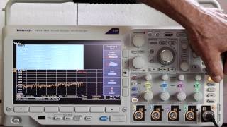 Spectrogram in the Tektronix MDO3104 Digital Storage Oscilloscope [upl. by Kcinemod]