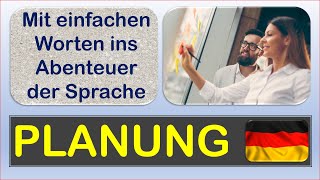 🧒PLANUNG 5🧒Ich lerne Deutsch Mit einfachen Worten und Sätzen ins Abenteuer Sprache [upl. by Eittah863]