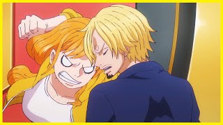 Nami Punches Sanji  Episode 1094  One Piece  Funny Moment [upl. by Ylatan]