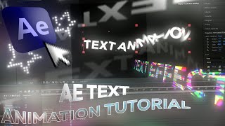 Text Animations amp Effects Tutorial  After Effects [upl. by Perkin]