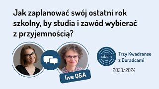 Jak zaplanować swój ostatni rok szkolny by studia i zawód wybierać z przyjemnością 👉 Plan działania [upl. by Alexandro]