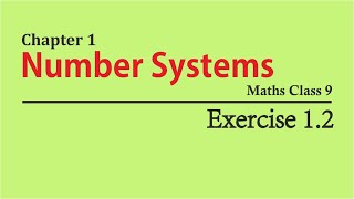 NCERT Solutions for Class 9 Maths Chapter 1 Exercise 12 [upl. by Jacobs344]