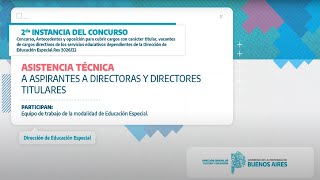 1ra Asistencia Técnica 2da Instancia Visita escuela  Concurso Directorases Titulares E Especial [upl. by Knowling]