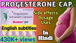 Progesterone sustained release tablets 200 mg  Susten 200 tablet during pregnancy [upl. by Albie]