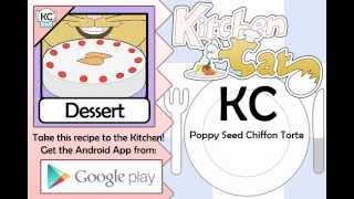 Poppy Seed Chiffon Torte  Kitchen Cat [upl. by Aenahs]