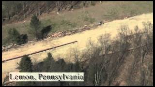 An Aerial View of Hydraulic Fracking Along The Marcellus Shale [upl. by Merrile294]