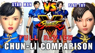 4KENG ChunLi Street Fighter Comparison PLAY TOY P019 vs STAR MAN MS008 Fighting Goddess 16 [upl. by Verras]