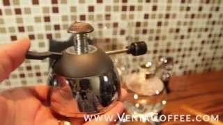 How to Use a Yama Rekrow Butane Burner for a Vacuum Siphon Coffee Maker 1 [upl. by Ayekel]