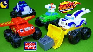 Blaze and the Monster Machines Mega Bloks Toys Pickle Darington Crusher Monster Truck Mix and Match [upl. by Neehs103]