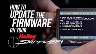 Holley Sniper EFI Firmware Update [upl. by Ubana957]