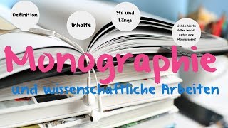 Monographie  Definition amp Beispiele [upl. by Neeloc]