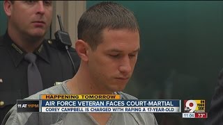 Corey Campbell Courtmartial trial of Air Force veteran charged with rape to begin Monday [upl. by Hiett372]